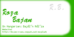 roza bajan business card